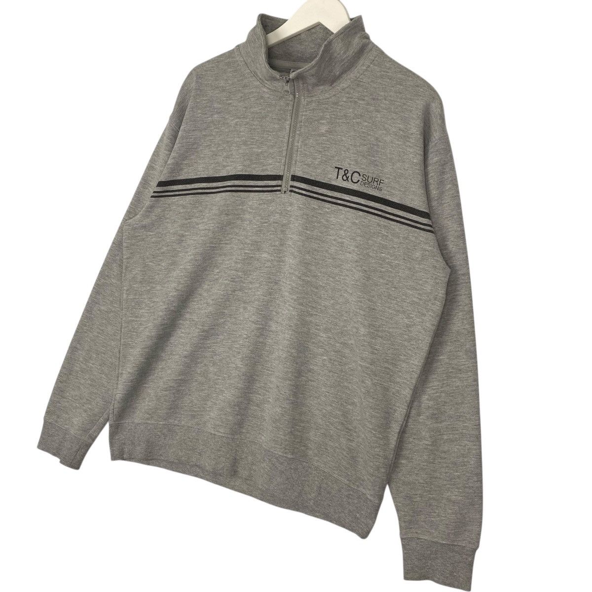 Vintage Vintage T&C Surf Hawaii Half Zipper Grey Sweathirt Size L Size US L / EU 52-54 / 3 - 2 Thumbnail