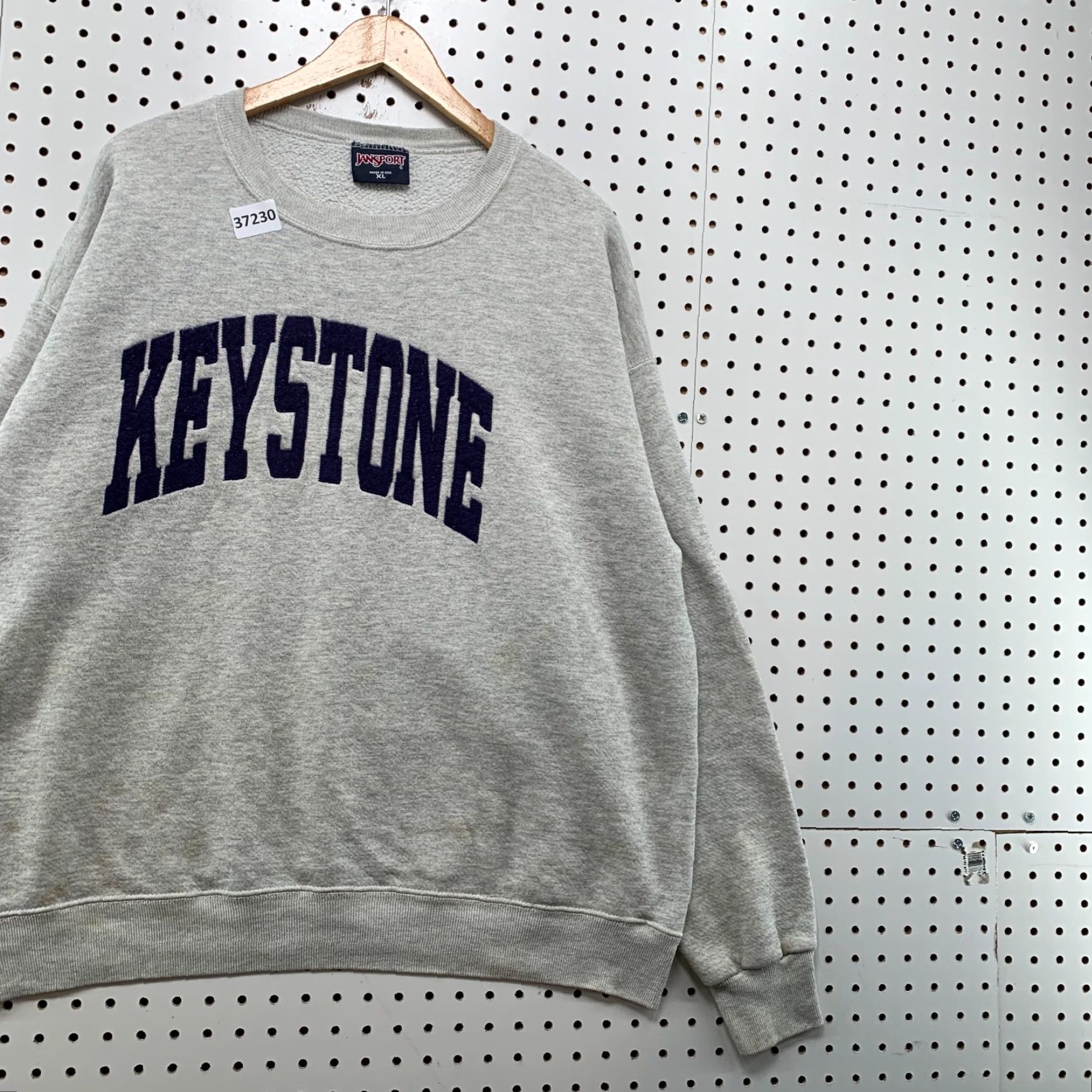 Jansport VINTAGE Keystone Sweatshirt Mens XL Gray JanSport Pullover Crewneck 90s University Graphic Print Size US XL / EU 56 / 4 - 3 Thumbnail