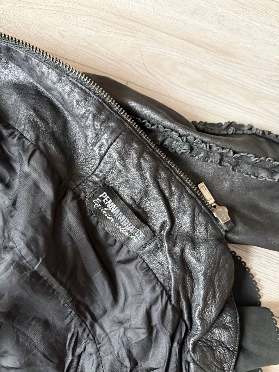 If Six Was Nine Archive Gothic Leather Jacket – Butterfly Motif Size M / US 6-8 / IT 42-44 - 15 Thumbnail