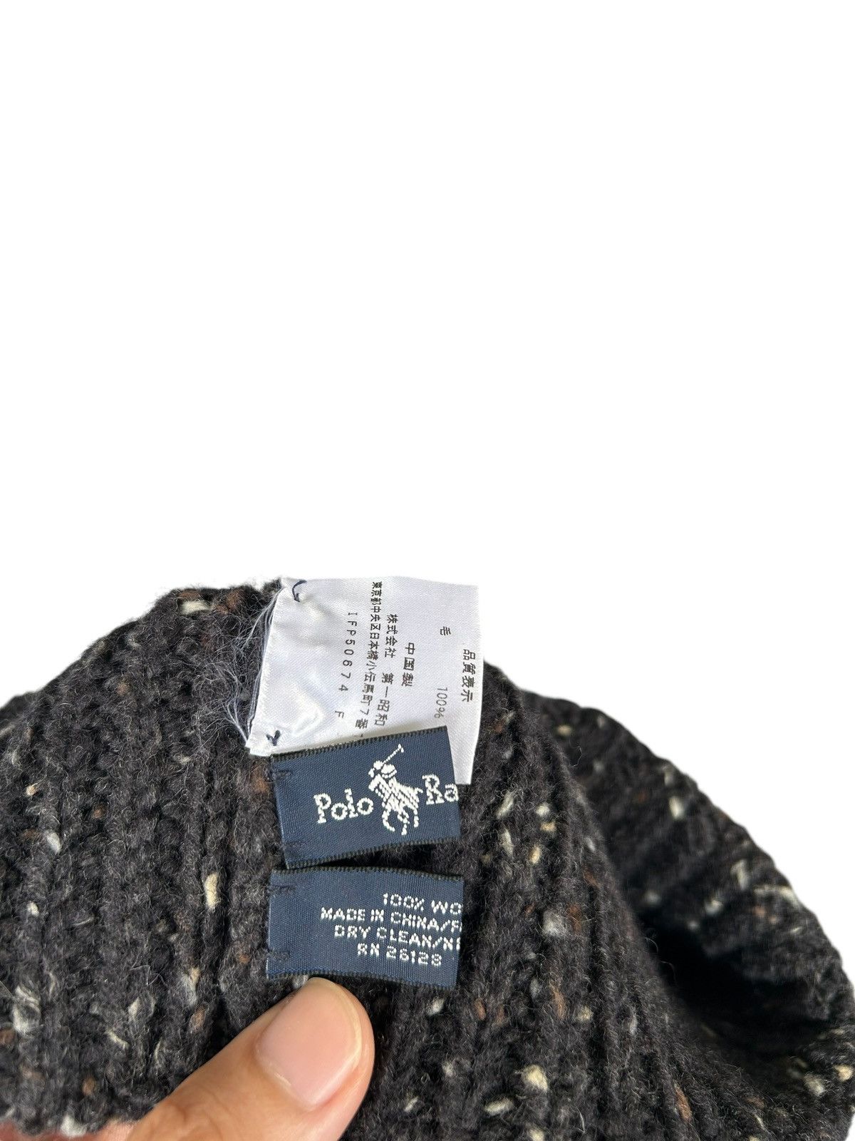 Japanese Brand × Polo Ralph Lauren Vintage Ralph Lauren Polo knitt Beanie Hats ☠️ Size ONE SIZE - 5 Thumbnail