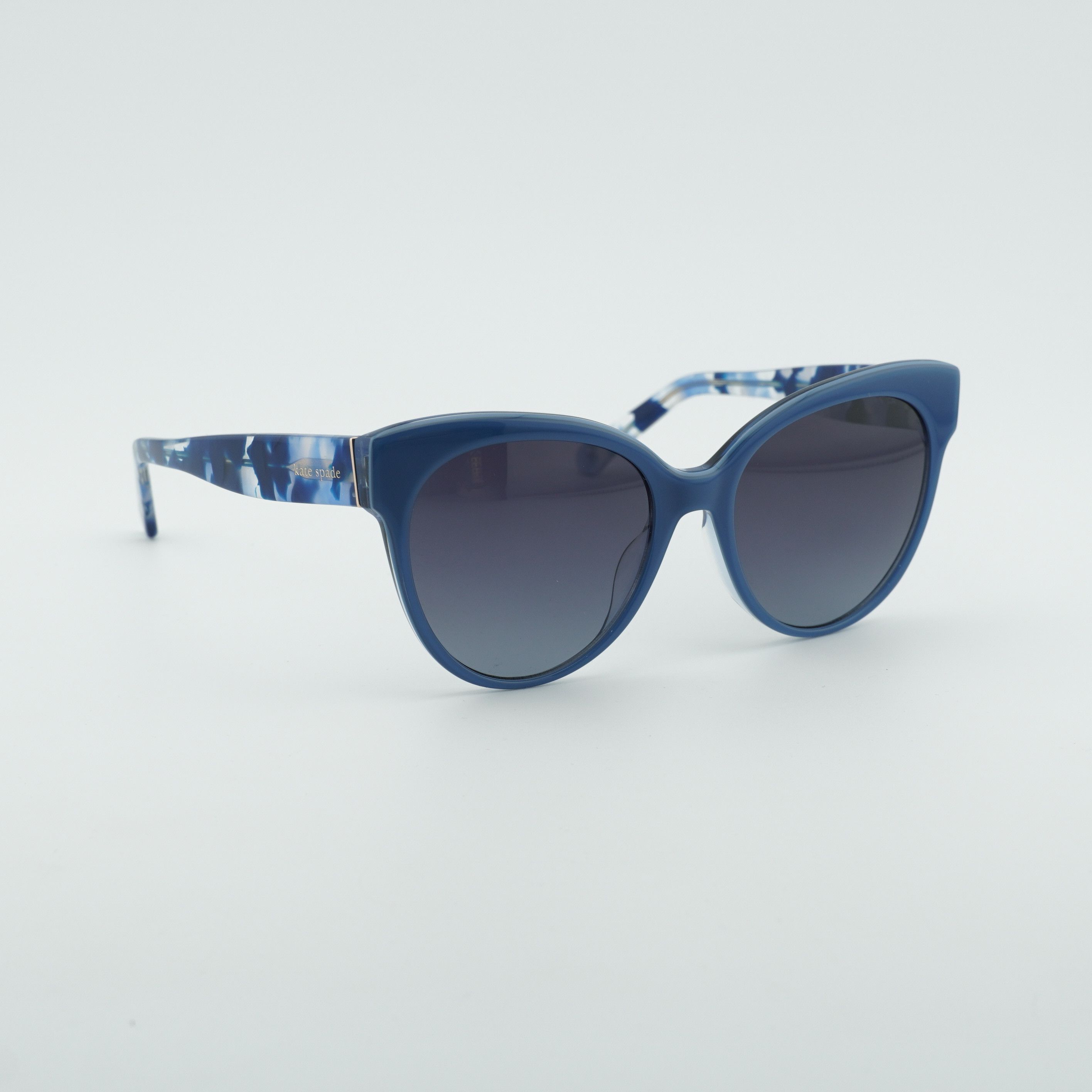 Kate Spade Kate Spade AUBRIELLA/G/S 0PJP 9 Sunglasses Blue Cat Eye Size ONE SIZE - 9 Thumbnail