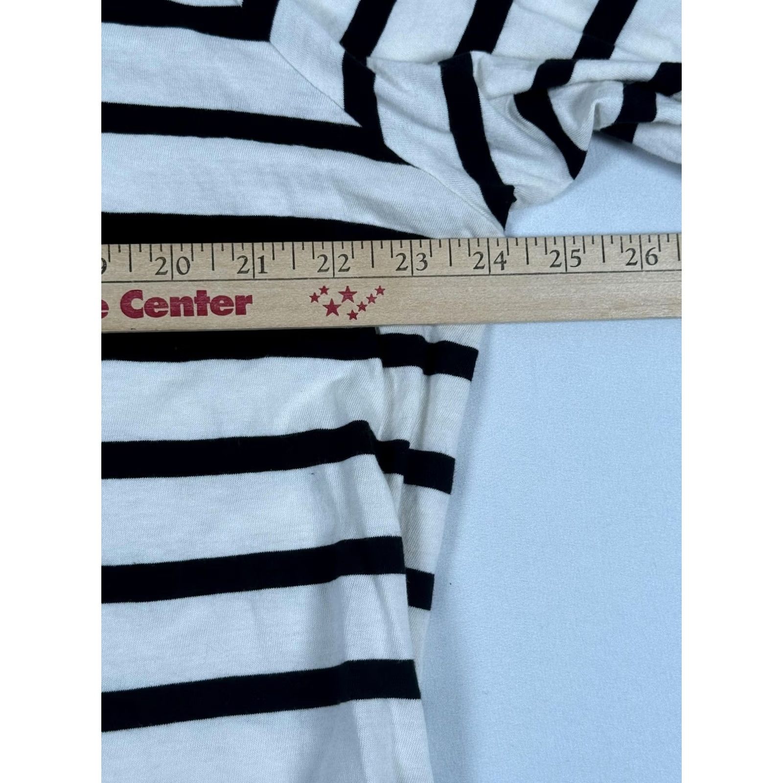 Old Navy VINTAGE Old Navy Mariner Tunic Top XXL Monochrome Stripe Boat Neck Bow Sleeve Retro Chic Size XXL / US 16-18 / IT 52-54 - 3 Thumbnail
