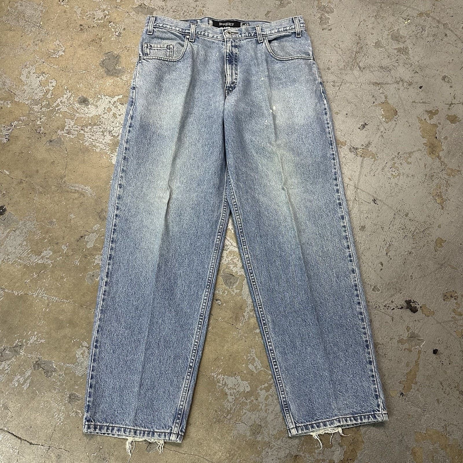 Vintage Y2K Levi’s Silvertab Blue Baggy Denim Jeans 36x32