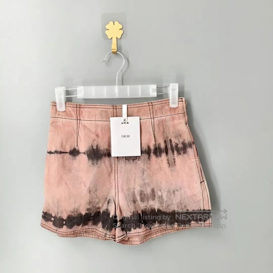 Dior pink tie-dye denim shorts by Dior. Size US 34 / EU 50 - 1 Thumbnail