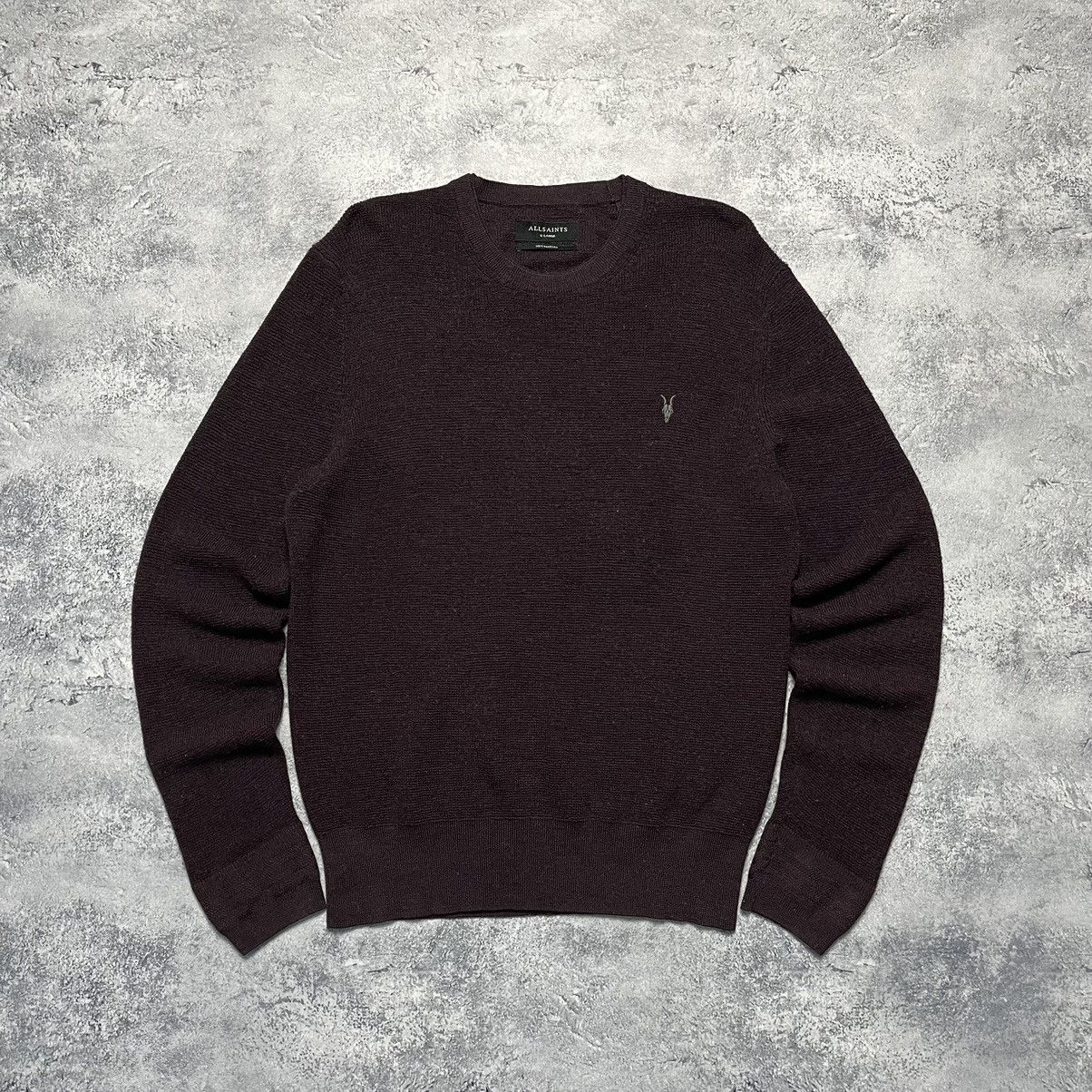 Allsaints × Vintage Vintage Allsaints Merino Wool Sweater Luxury Old Money Size US XL / EU 56 / 4 - 1 Thumbnail