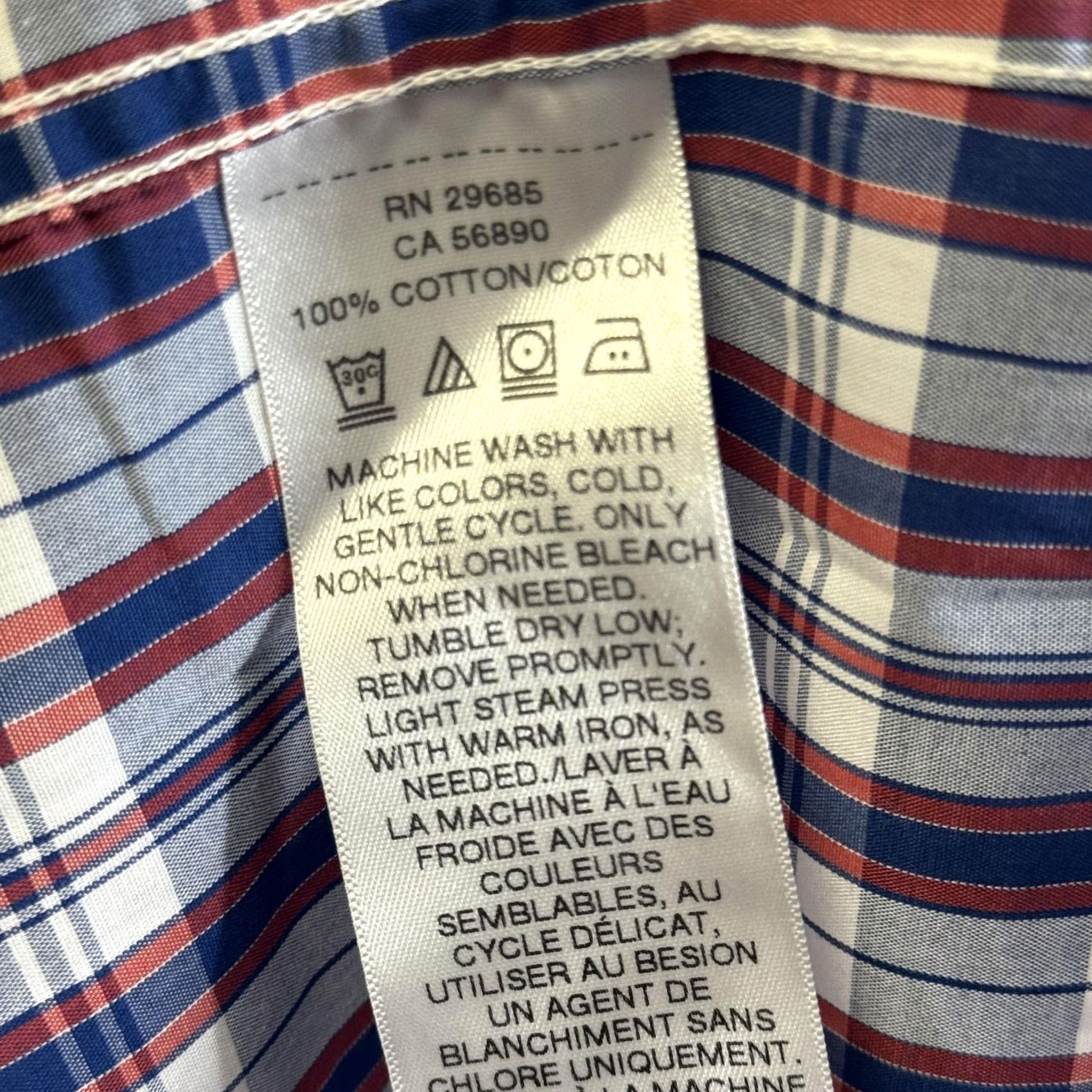 Pendleton Pendleton Shirt Mens XL Blue Red Plaid Short Sleeve Button-Down Cotton Pocket Size US XL / EU 56 / 4 - 6 Thumbnail