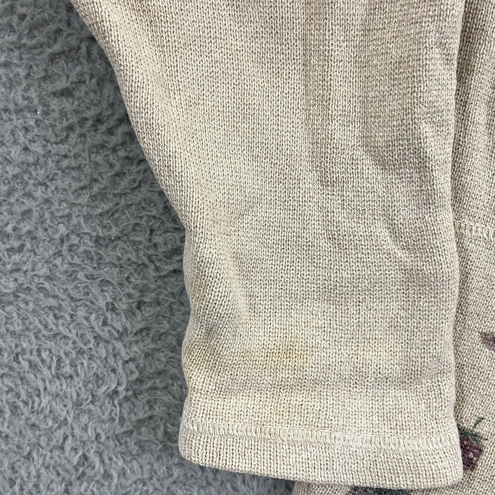 Vintage VINTAGE Woolrich Cardigan Sweater Women Large Casual Knit Button Collared Ivory Geometric 80s 90s Size M / US 6-8 / IT 42-44 - 7 Thumbnail
