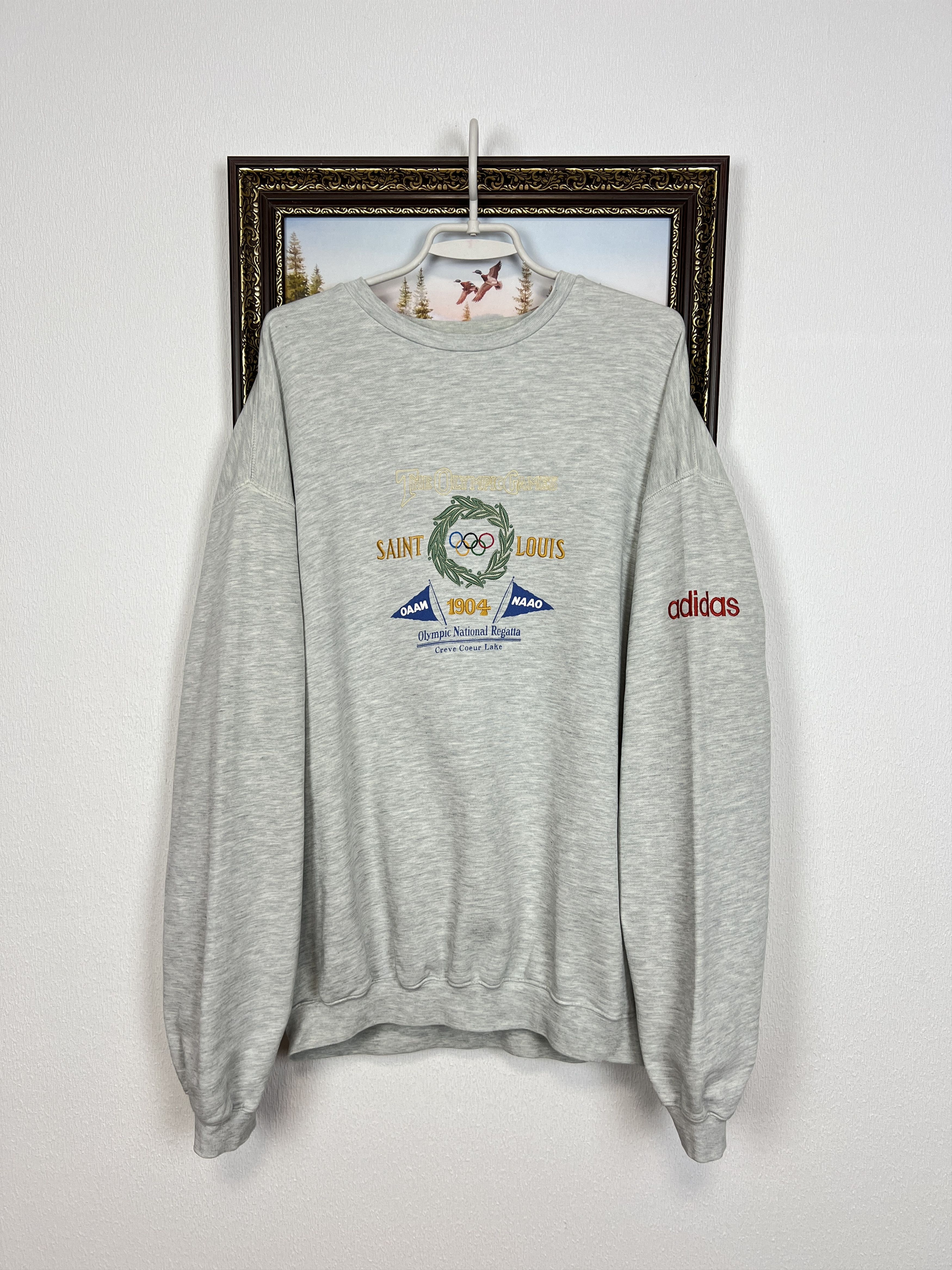 Adidas Vintage 90s Adidas Saint Louis Olympic National Regatta Size US L / EU 52-54 / 3 - 1 Thumbnail