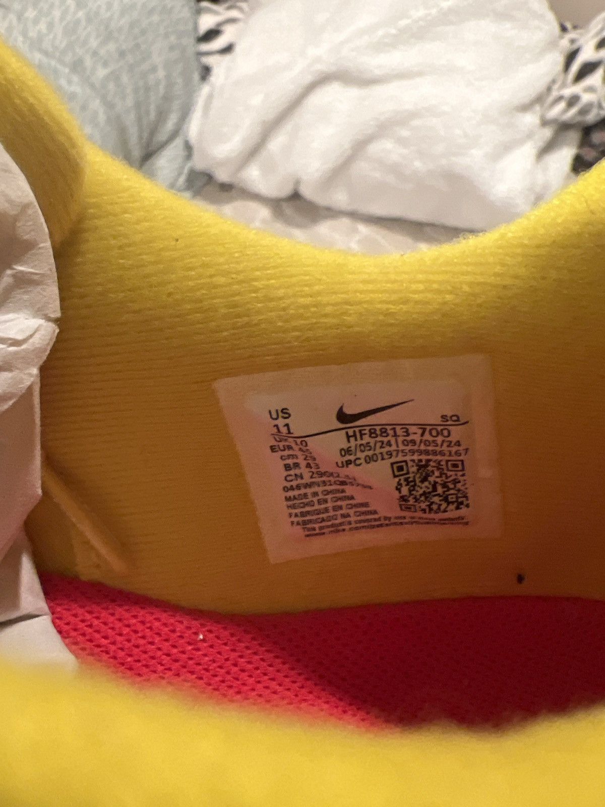 Nike × Supreme DS NIKE AIR MAX 1 SUPREME 2025 COLLAB/ YELLOW Size US 11 / EU 44 - 8 Thumbnail
