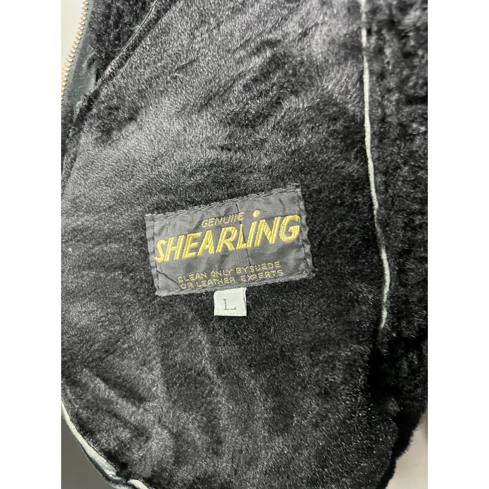 Other Vintage Riri Jacket Wmns Large Black Shearling Suede Lined L Size L / US 10 / IT 46 - 4 Thumbnail