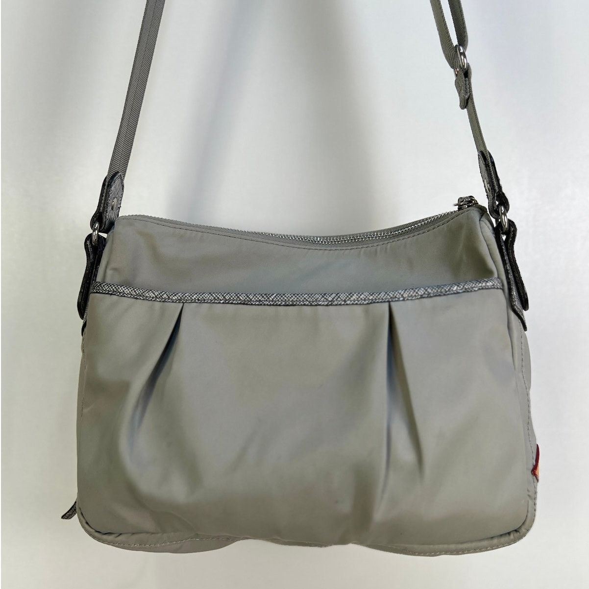 Other MZ Wallace Dawn Paige Crossbody Bag Gray Nylon Size ONE SIZE - 8 Thumbnail