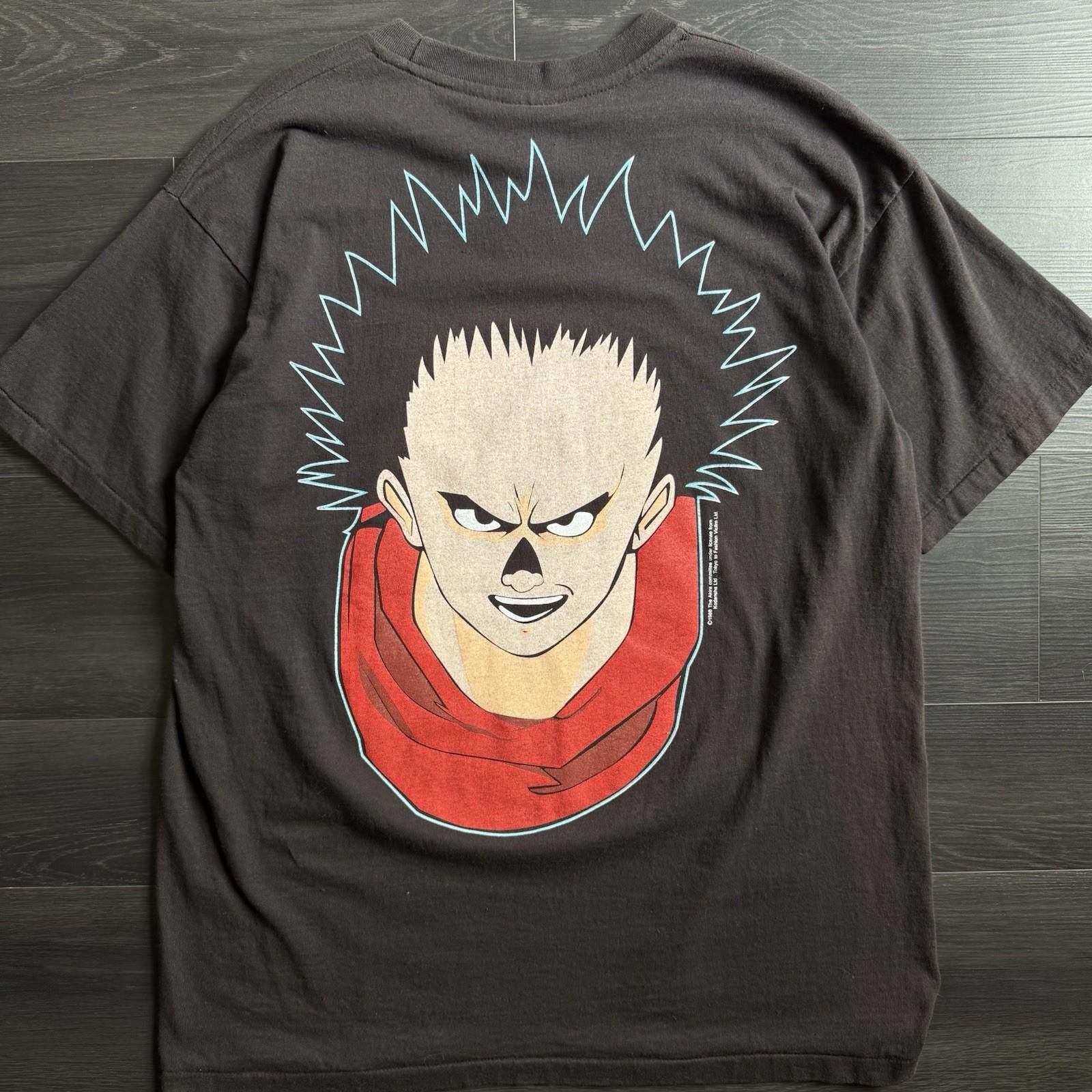 Anime Akira T-Shirt Anime Movie Graphic Tee Black Cotton XL Size US XL / EU 56 / 4 - 2 Thumbnail