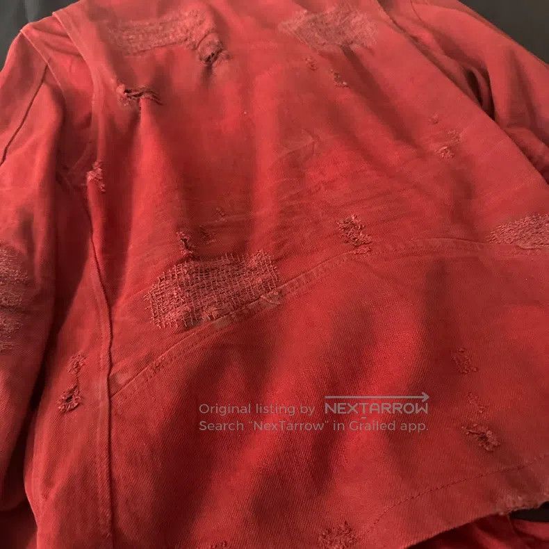 Amiri Amiri Size S Red Suede Jacket Size US S / EU 44-46 / 1 - 4 Thumbnail