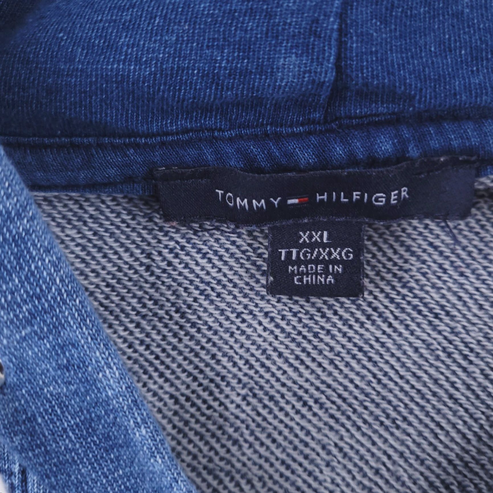 Tommy Hilfiger Tommy Hilfiger Sweatshirt Womens 2XL Blue Denim Jean Look Country Lace Full Zip Activewear Countries Womens Size XXL / US 16-18 / IT 52-54 - 3 Thumbnail