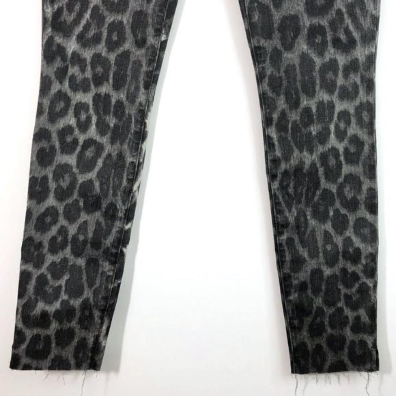Joe's Joes Jeans Leopard Print High Rise Raw Hem Skinny Ankle Jean Size 24" / US 00 / IT 34 - 5 Thumbnail