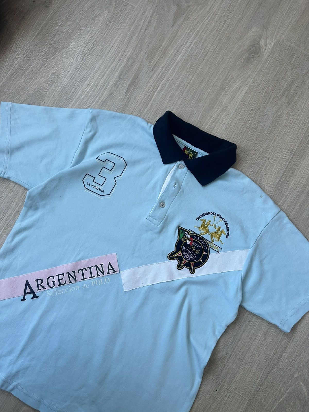 La Martina Vinatge La Martina Argentina polo shirt 90s Size US M / EU 48-50 / 2 - 2 Thumbnail