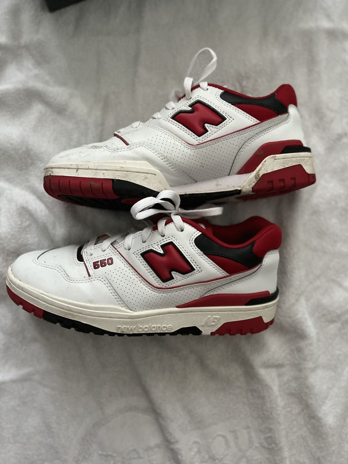 New Balance New Balance 550 white/red Size US 8 / EU 41 - 3 Thumbnail