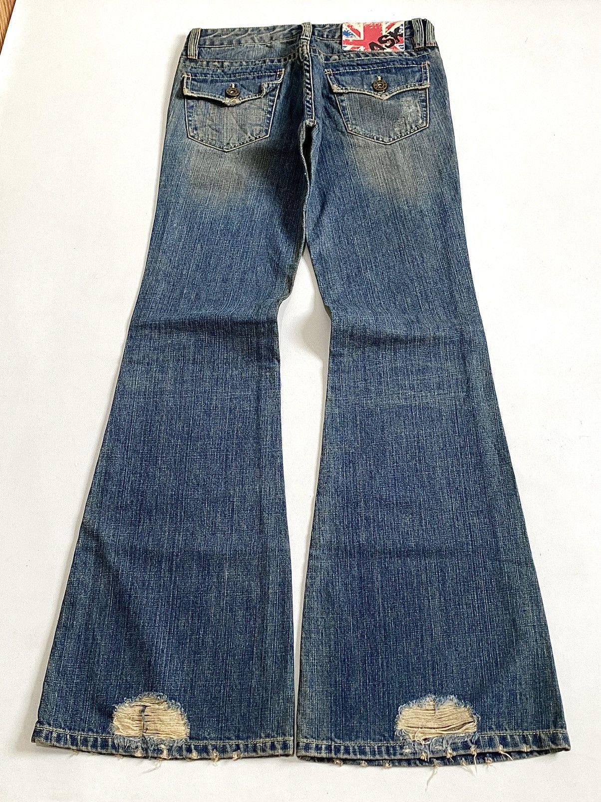 Hysteric Glamour 🔥Crazy Flare🔥 Distressed Jeans by Ask London LGB Style 🇬🇧 Size US 29 - 10 Thumbnail