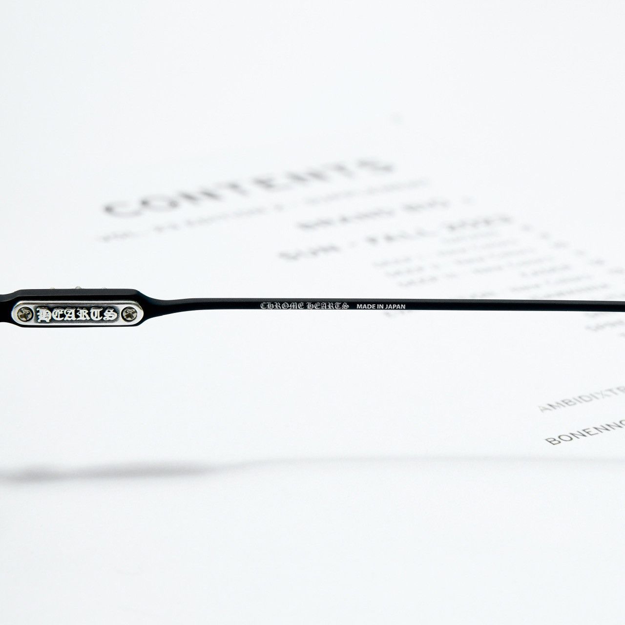 Chrome Hearts CHROME HEARTS SOFFFFFFFFERS II MATTE BLACK/SHINY SILVER GLASSES Size ONE SIZE - 4 Thumbnail