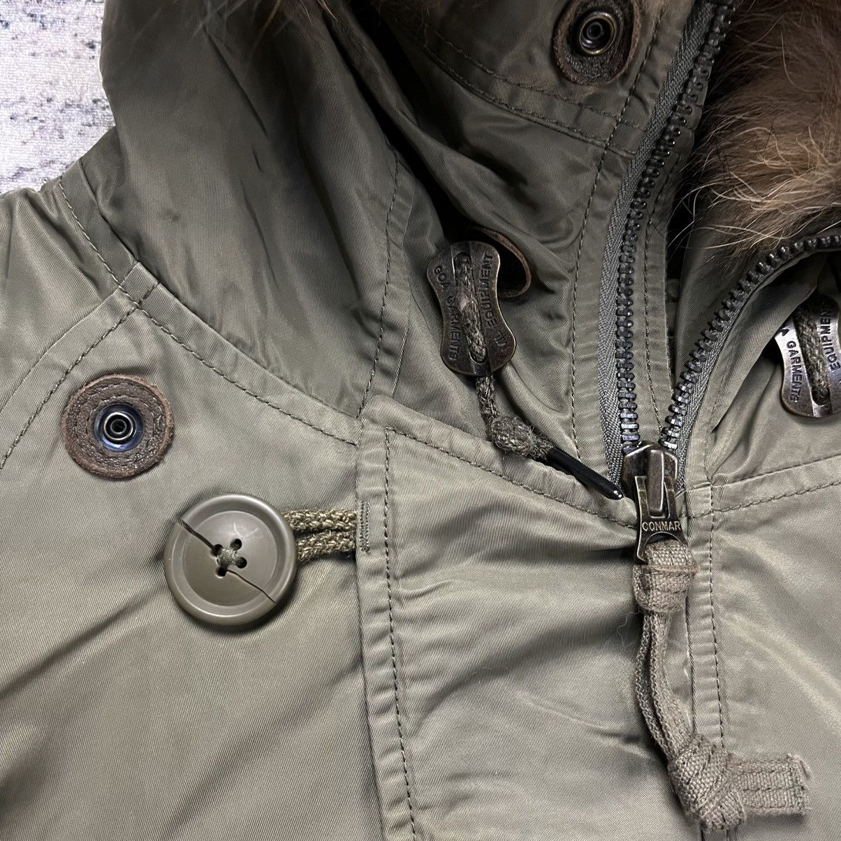 If Six Was Nine 2000s GOA - Fur Hoodie Cyber Cargo Jacket Size US M / EU 48-50 / 2 - 9 Thumbnail