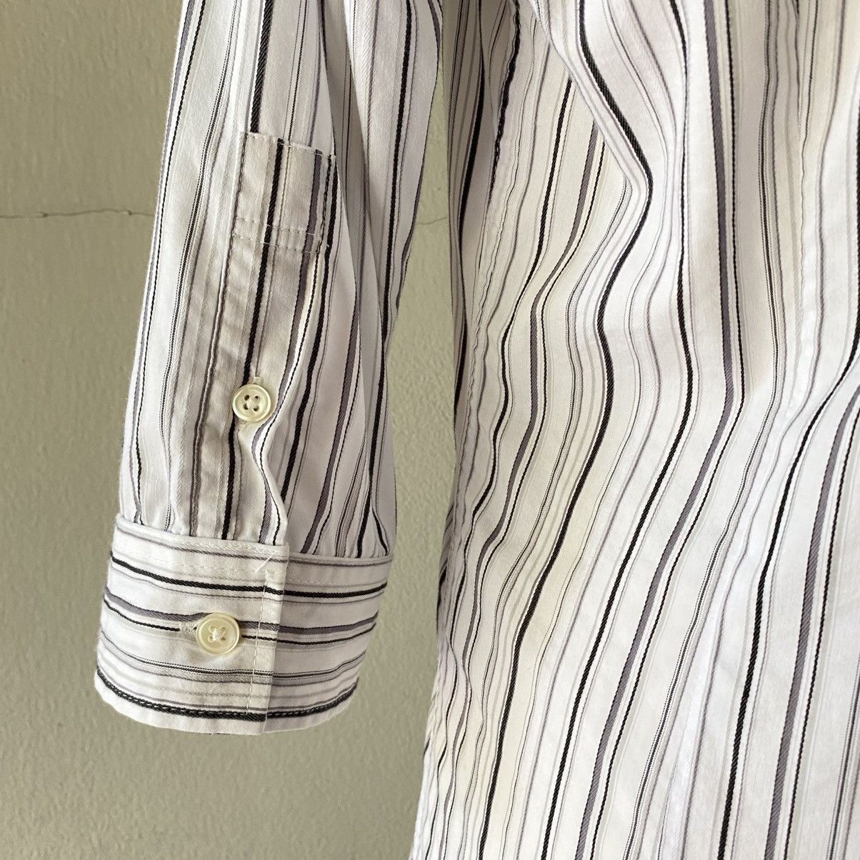 Tornado Mart TORNADO MART Striped 3/4 Sleeve Shirt Size L / US 10 / IT 46 - 21 Thumbnail