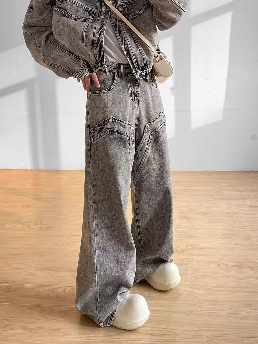 Japanese Brand × Jean Vintage wash baggy micro flare jeans Size US 34 / EU 50 - 7 Thumbnail
