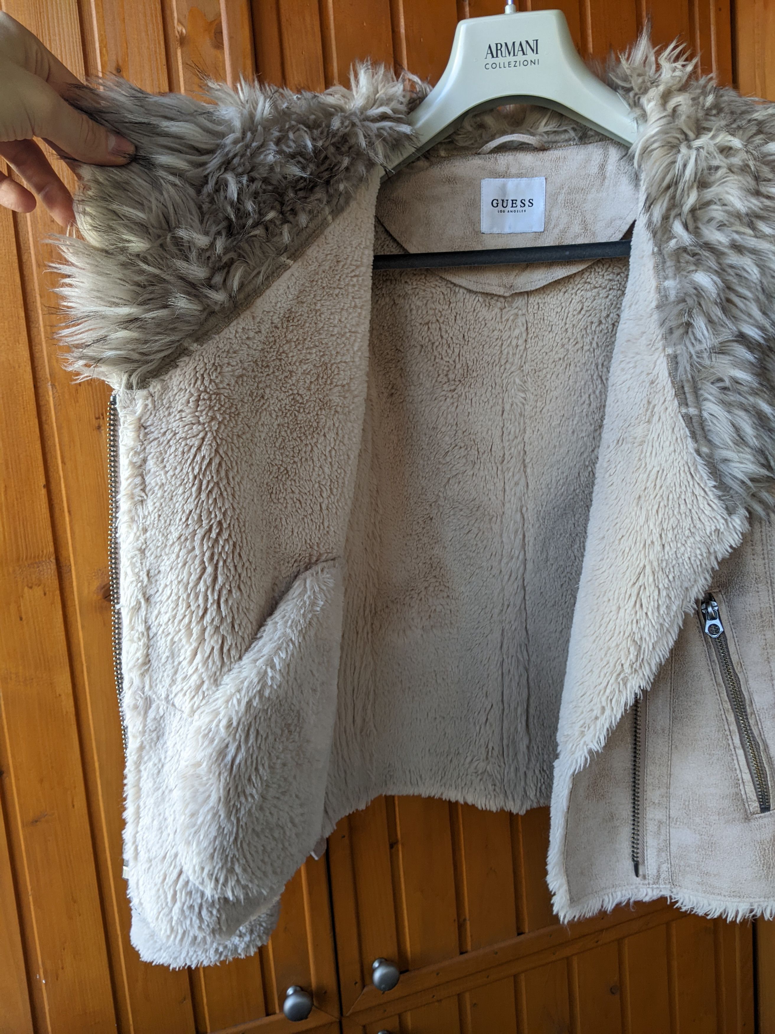Guess Guess Sherpa Faux Fur Chinchilla Zip Jacket Vintage Dior YSL Size XS / US 0-2 / IT 36-38 - 7 Thumbnail