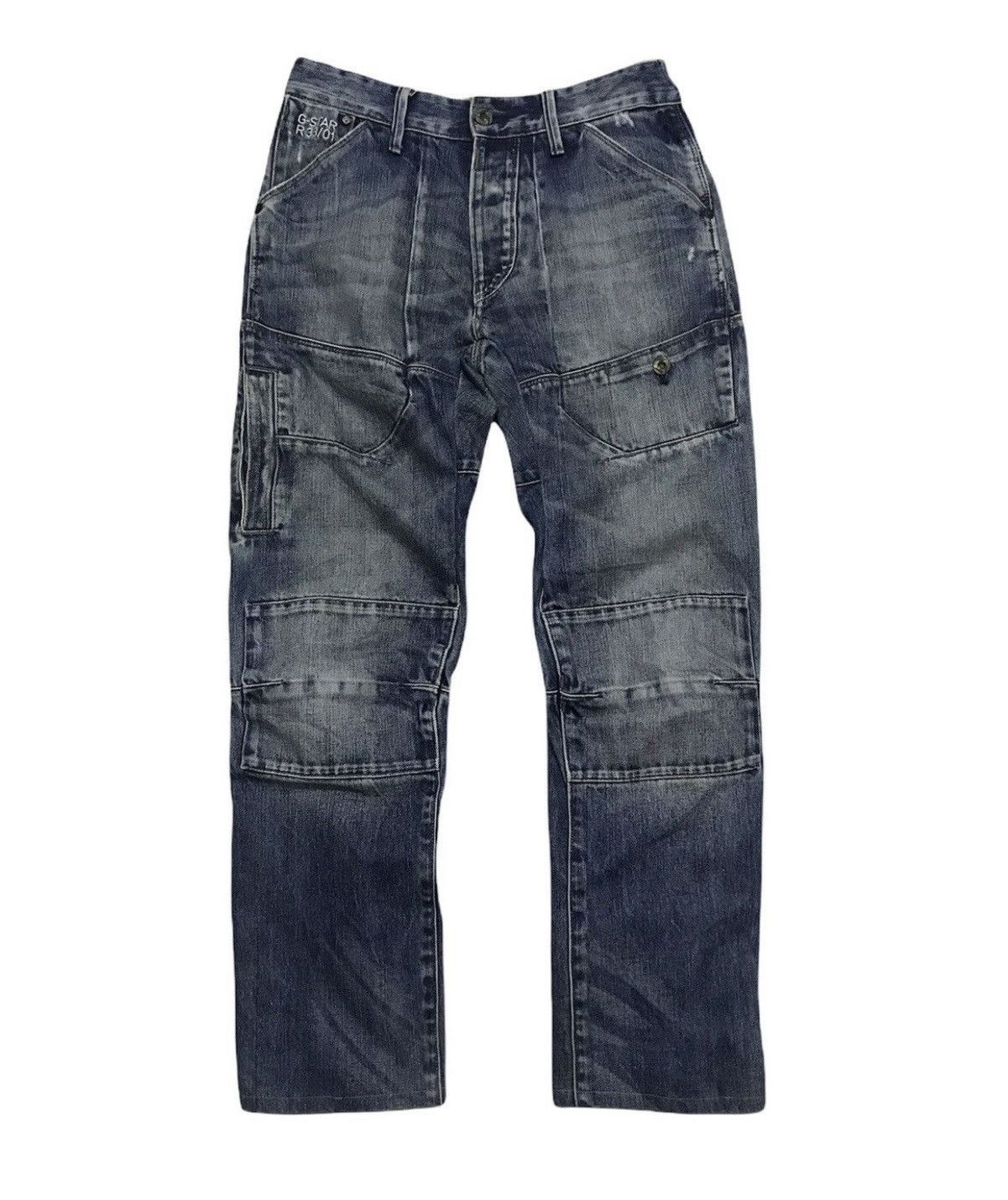 G-Star 💥Vintage Gstar raw Biker Denim Size US 30 / EU 46 - 3 Thumbnail