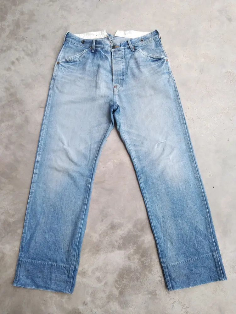 Japanese Brand Vintage Jeans Single Pocket Buckle Back 34x31 Size US 34 / EU 50 - 5 Thumbnail