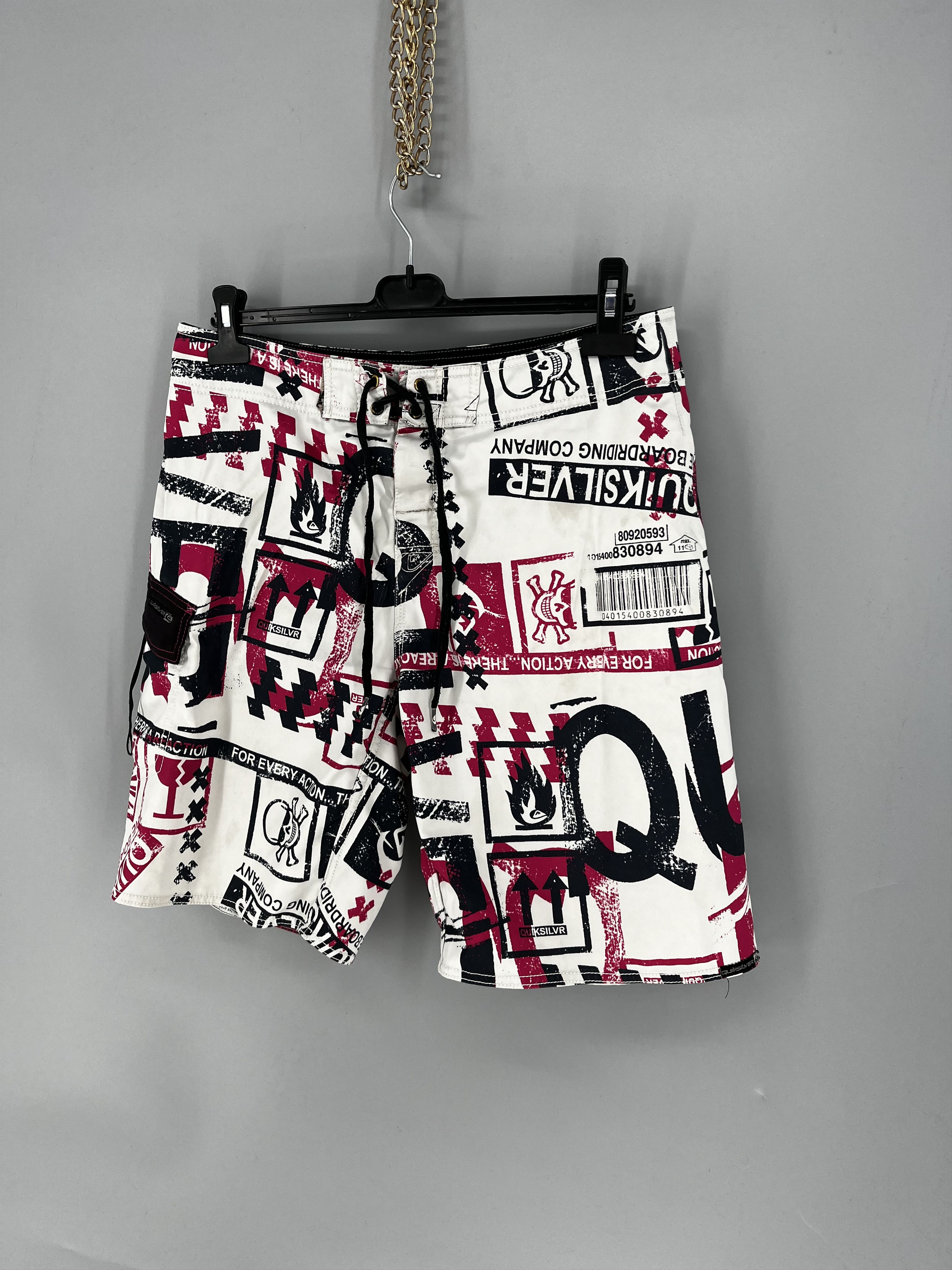 Quiksilver Vintage Quiksilver Shorts Big Logo Y2K Style 90s Surfing Size US 32 / EU 48 - 3 Thumbnail