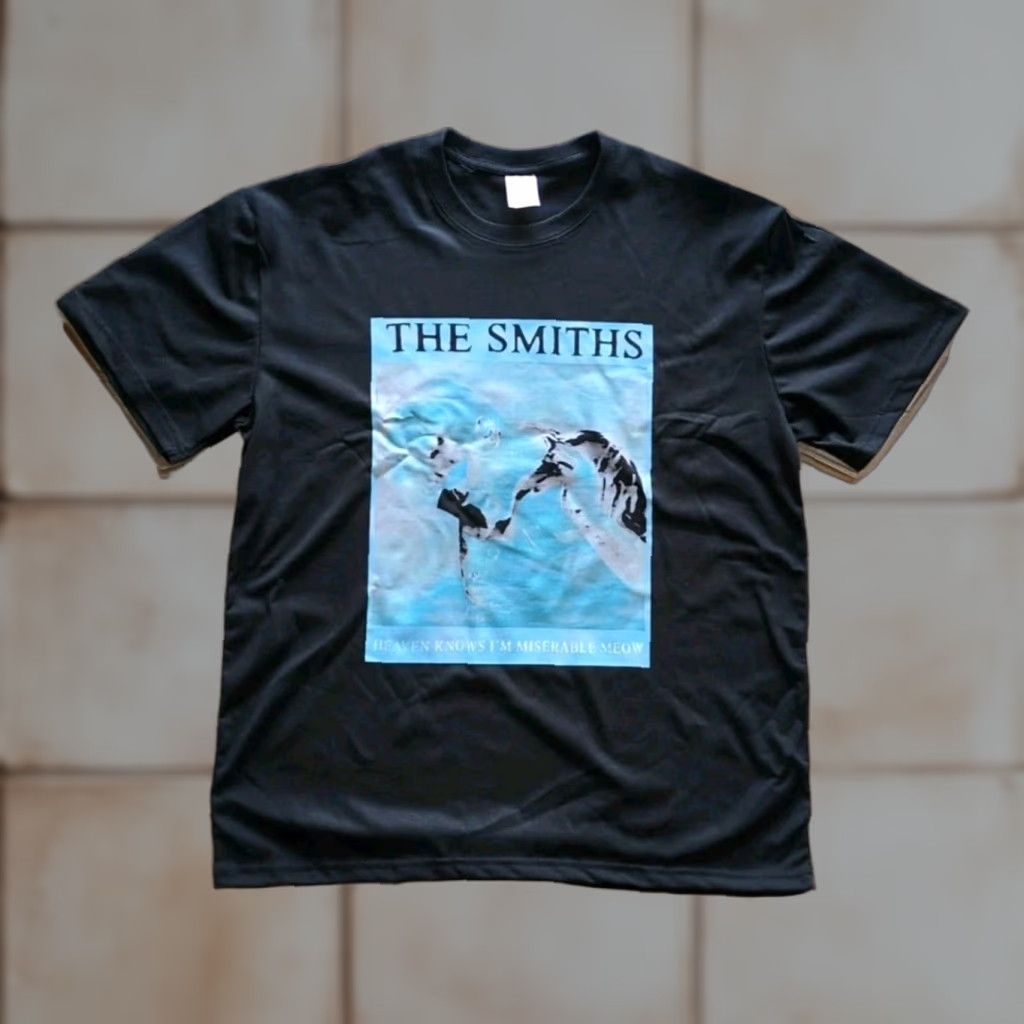 Morrissey THE SMITHS Heaven Knows I'm Miserable Meow T-shirt Unbranded Cat Black L Shirt Unisex Adults Regular Short Sleeve Round Neck Cotton 2020s Size US L / EU 52-54 / 3 - 1 Thumbnail