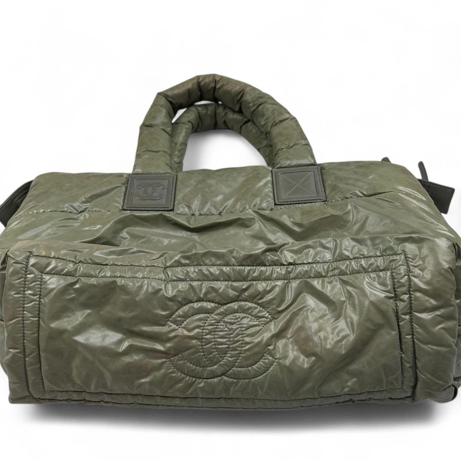 Chanel Chanel - Olive Green Puffer Tote Handbag Size ONE SIZE - 8 Thumbnail