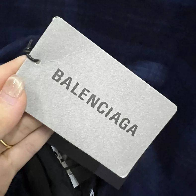 Balenciaga Balenciaga Black and Blue Plaid Shirt Size US S / EU 44-46 / 1 - 5 Thumbnail