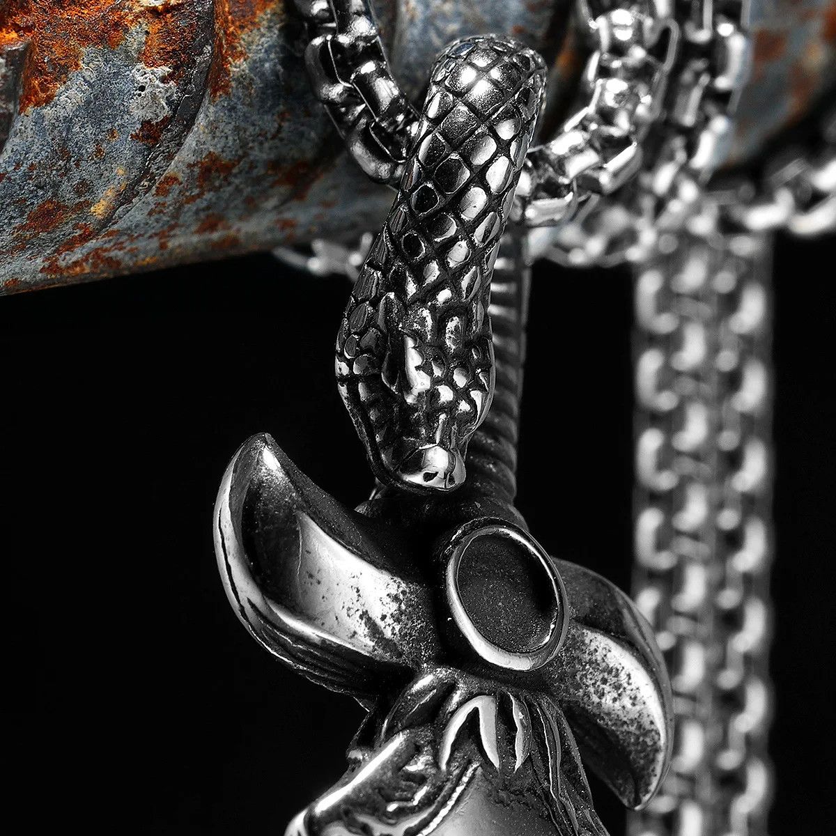 Jewelry Rune Dagger Pendants Retro Snake Knife Necklace Size ONE SIZE - 2 Thumbnail