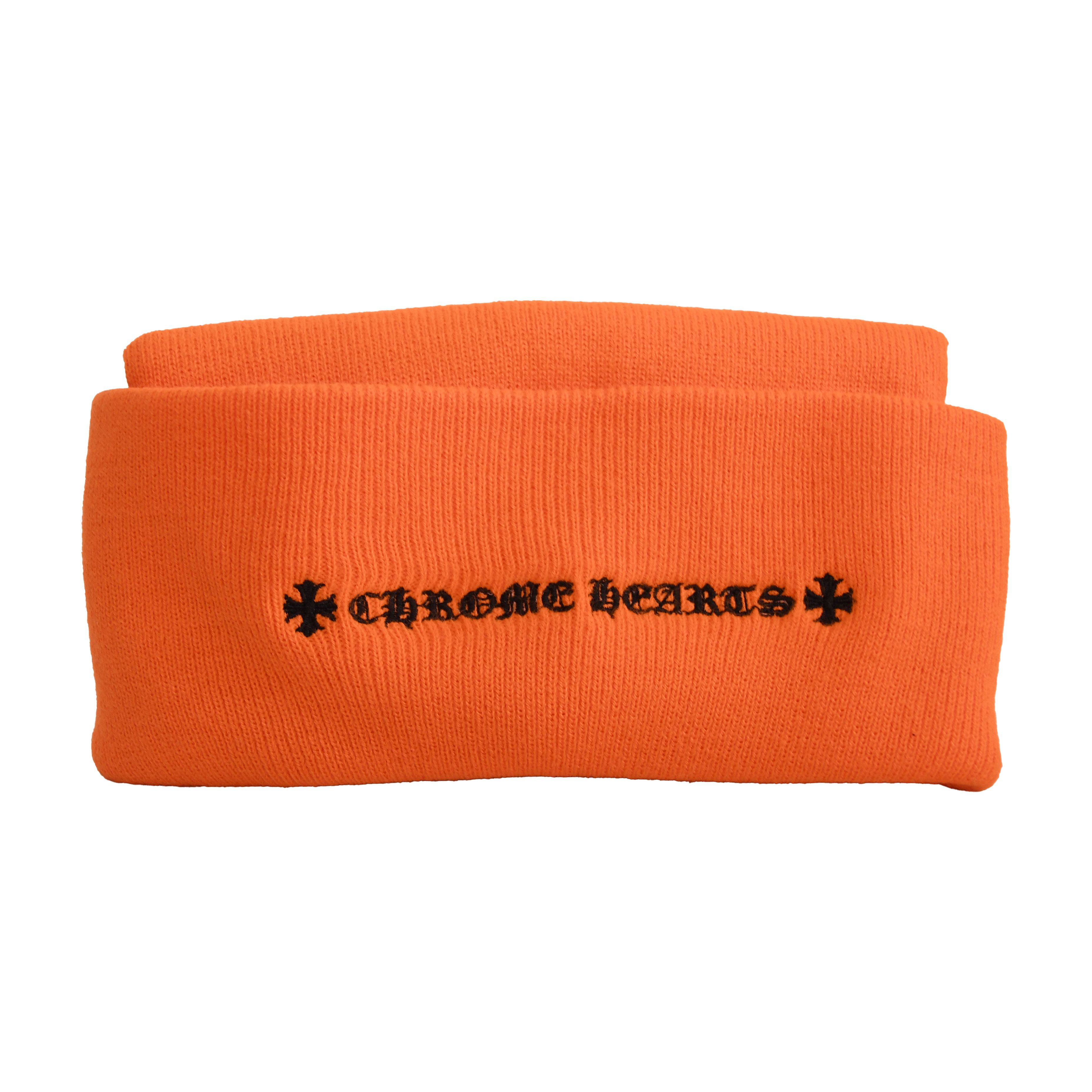 Chrome Hearts Chrome Hearts Embroidered CH Logo Beanie Black Orange Size ONE SIZE - 4 Thumbnail