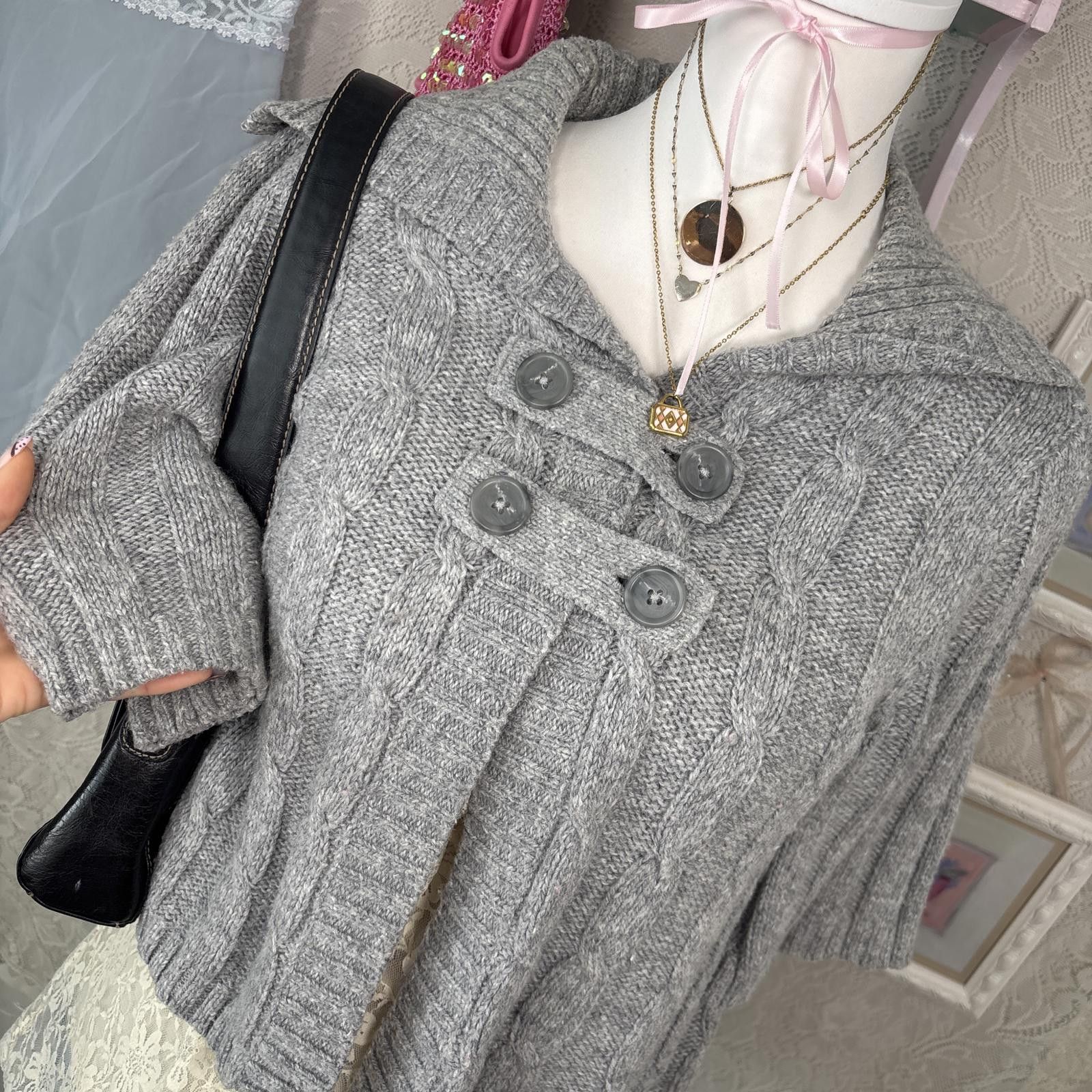 Other y2k button up pea coat cardigan Size M / US 6-8 / IT 42-44 - 2 Thumbnail
