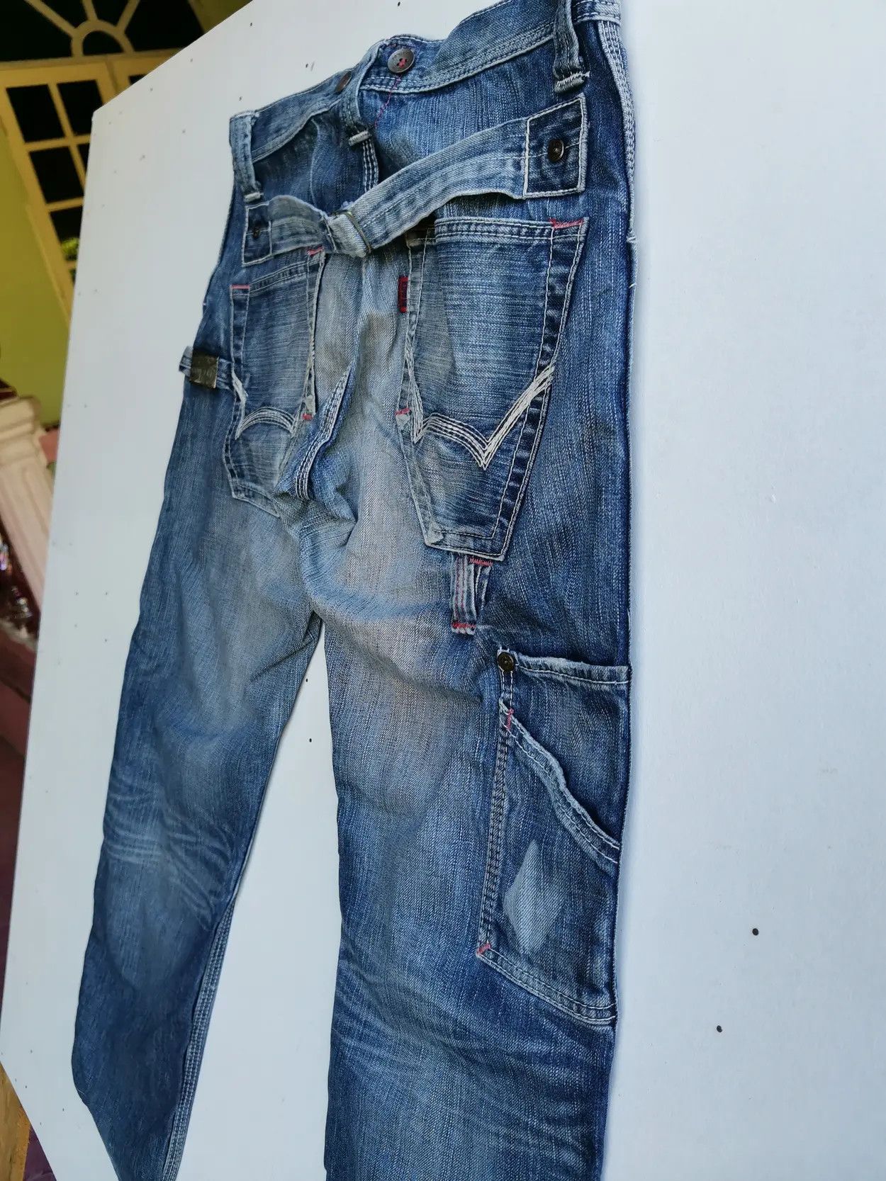 Edwin Rare!!! Edwin Blue Trip Tactical Cargo Multipocket Pants Size US 32 / EU 48 - 8 Thumbnail