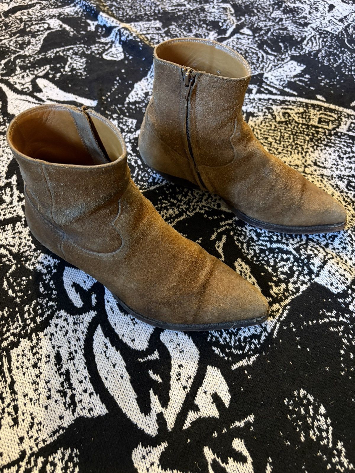 Saint Laurent Paris SS15 Santiag Roughout Suede Size US 7.5 / EU 40-41 - 1 Thumbnail