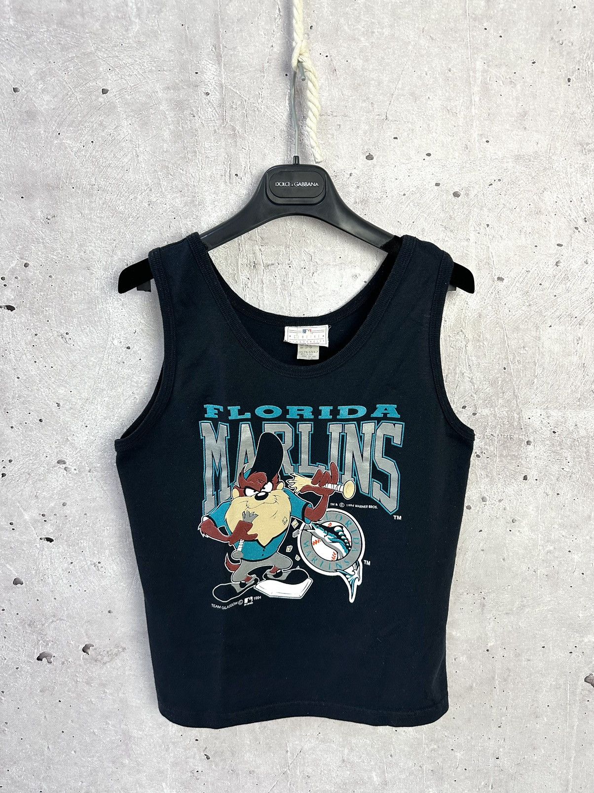 Vintage × Warner Bros Florida Marlins 1994 Taz Devil Warner Bros Top Size XL / US 12-14 / IT 48-50 - 1 Thumbnail