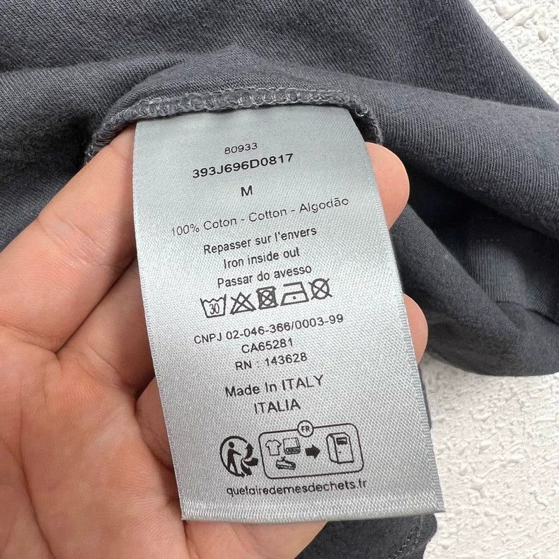 Dior Dior New Gray Graffiti Logo Short Sleeve Size US M / EU 48-50 / 2 - 5 Thumbnail