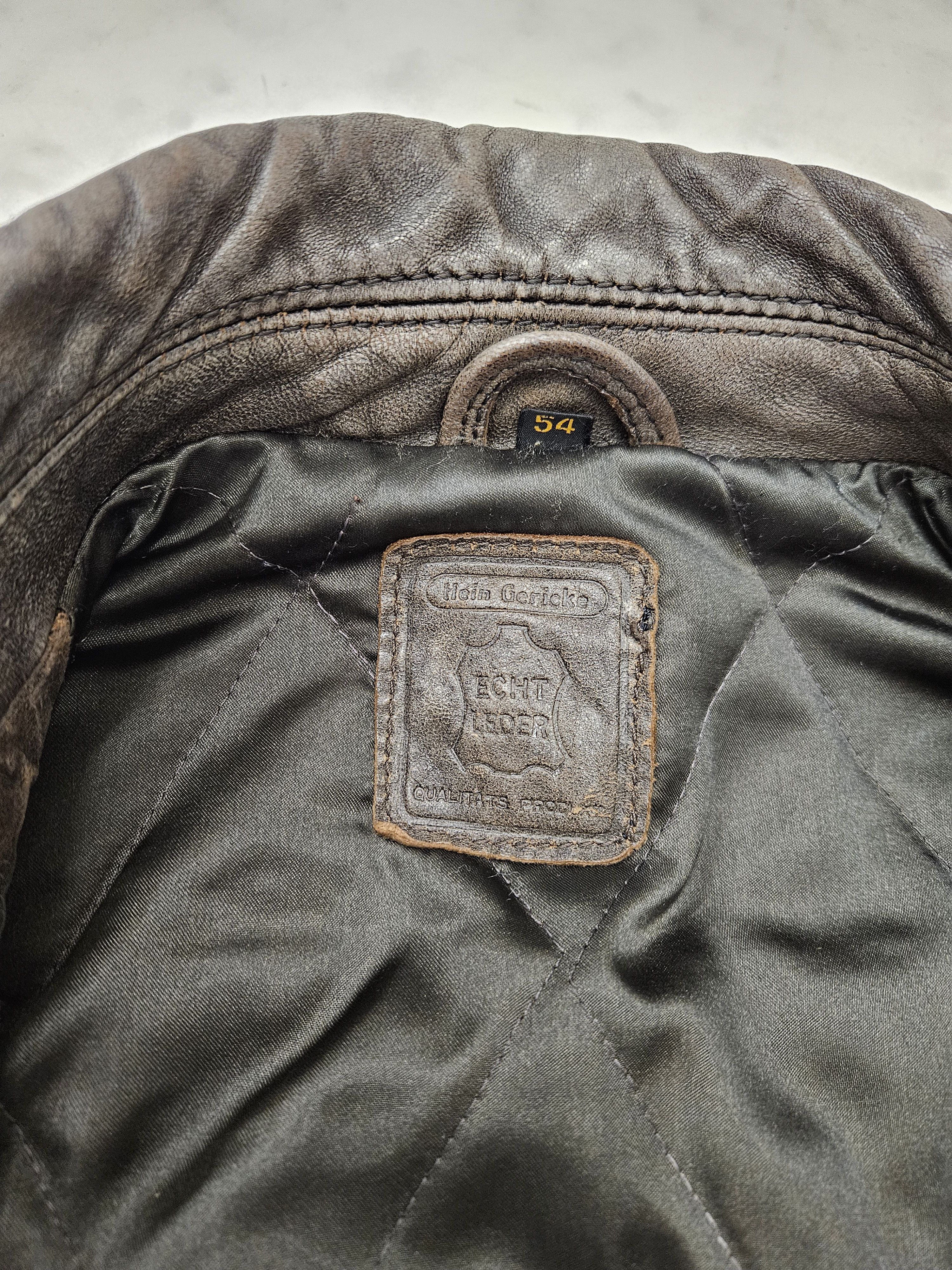 Genuine Leather Vintage Hein Gericke leather biker jacket Size US L / EU 52-54 / 3 - 16 Thumbnail