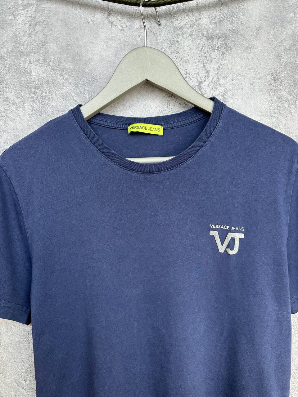 Versace Versace Jeans VJ Logo T-Shirt Blue Crew Neck Tee SS Size US M / EU 48-50 / 2 - 4 Thumbnail