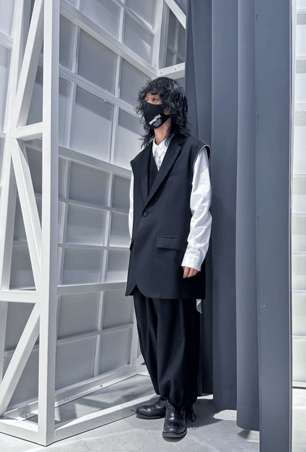 Yohji Yamamoto Yohji Yamamoto Ground Y - W/Gabardine Shoulder Zipper Jacket Size US L / EU 52-54 / 3 - 7 Thumbnail