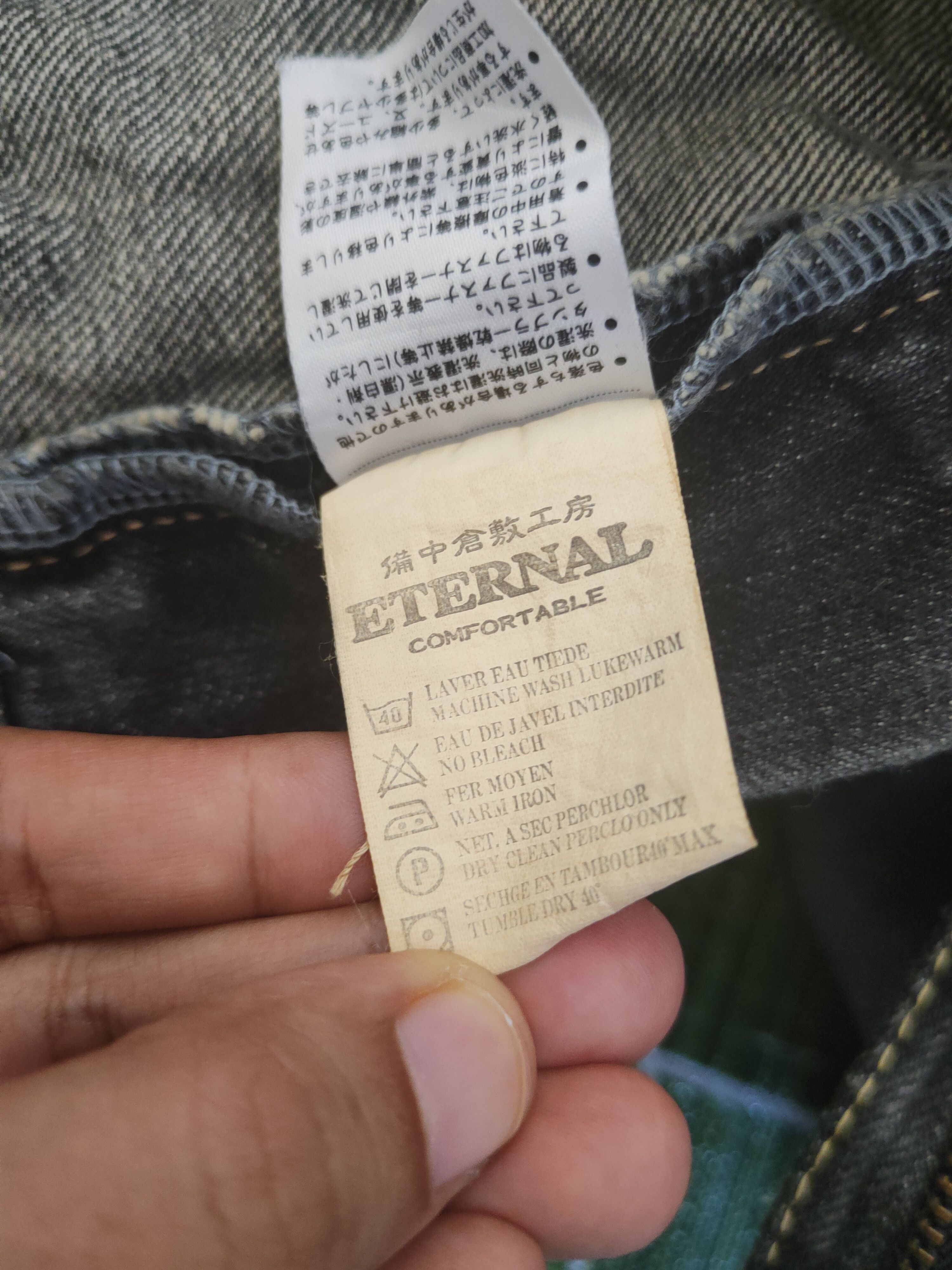 Eternal DL Eternal Black Distressed Ripped Jeans #1930 Size US 33 - 13 Thumbnail