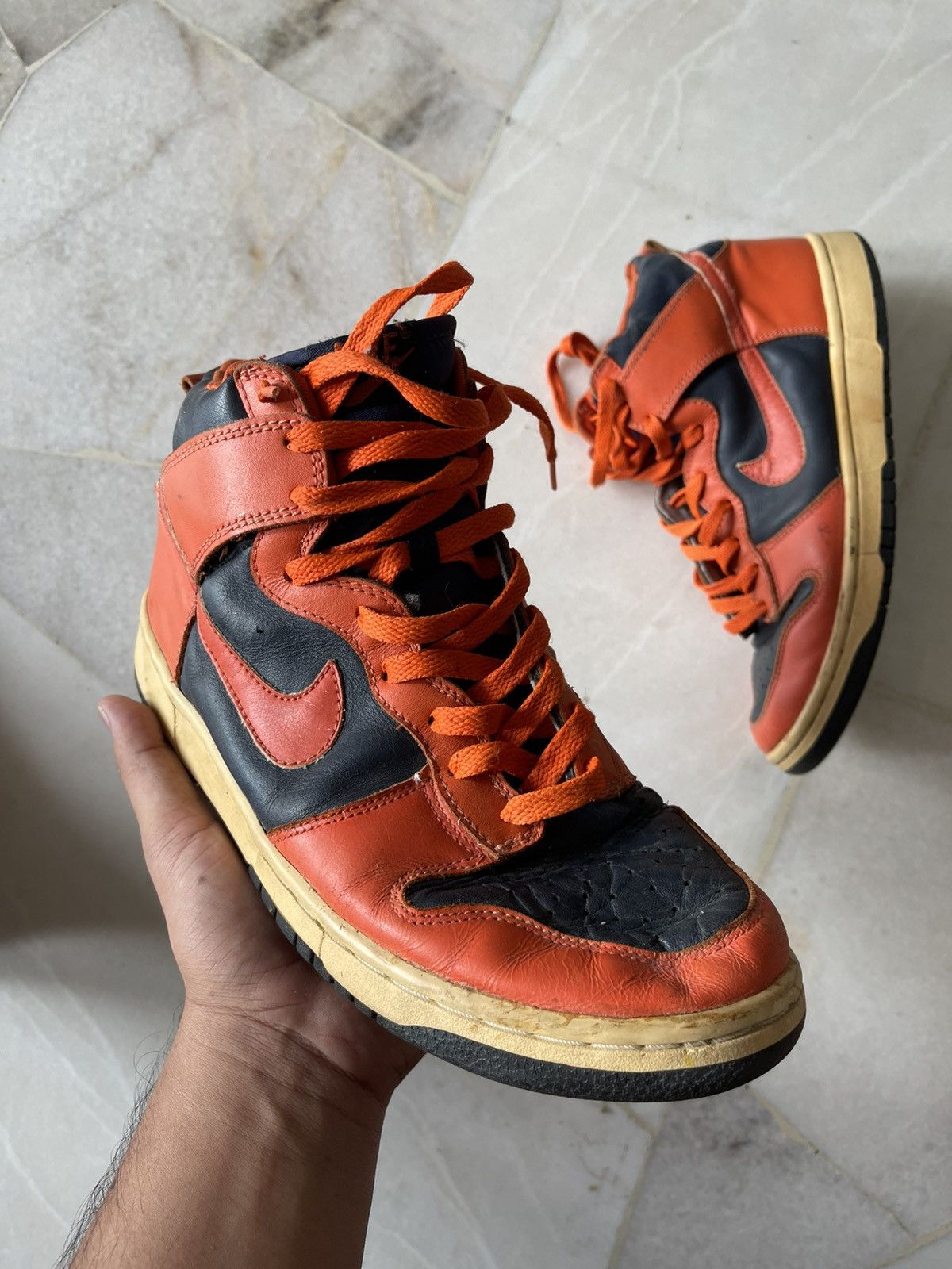 Nike 2002 Nike Dunk Obsidian Collage Orange Size US 9.5 / EU 42-43 - 2 Thumbnail