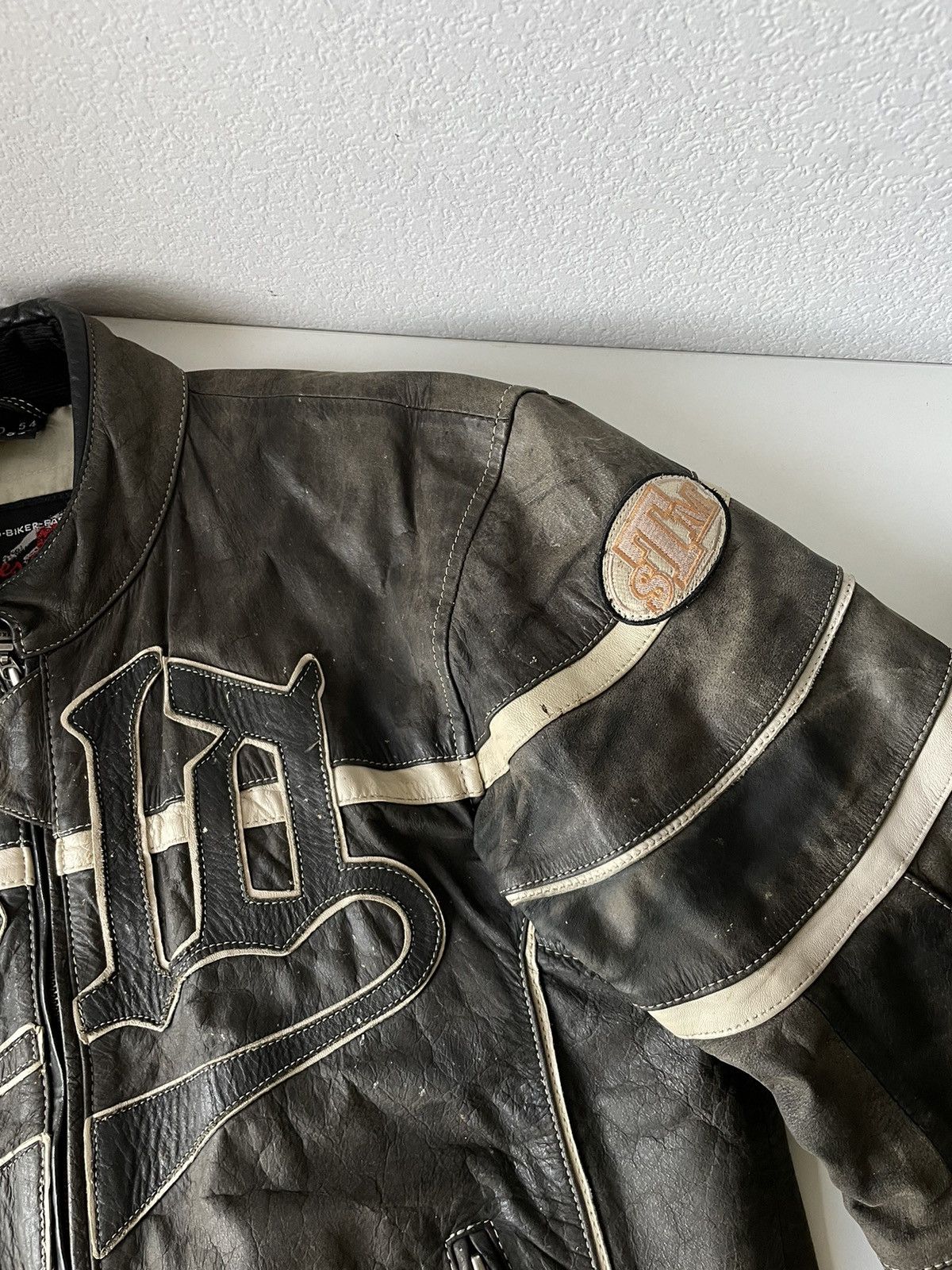 Vintage Vintage Held Racing Leather Jacket Punk Faded Brown Moto Y2K Size US XL / EU 56 / 4 - 8 Thumbnail