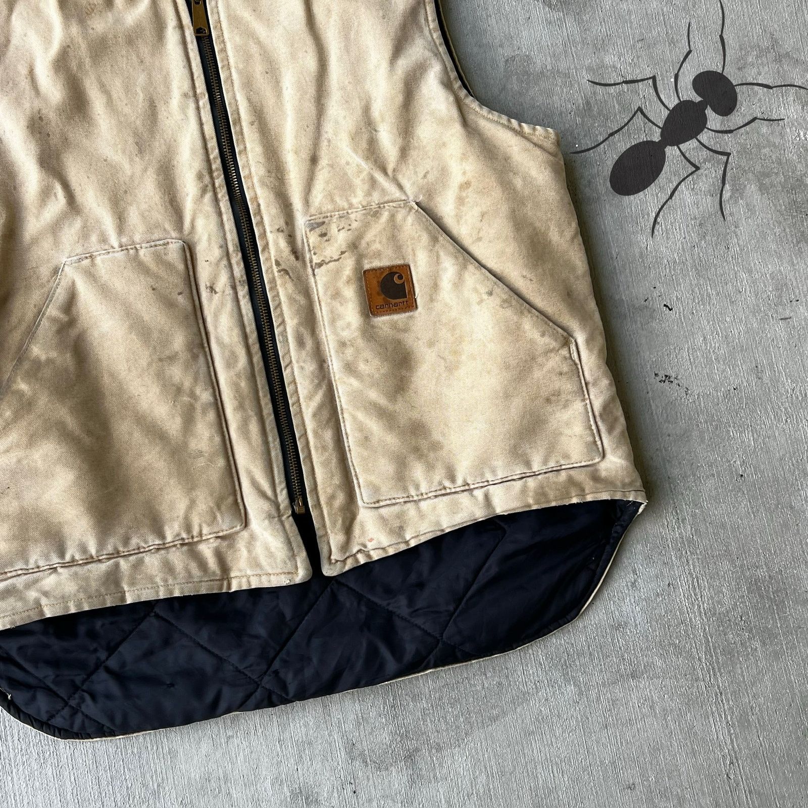 Carhartt × Vintage Carhartt V02 WET brown work wear vest Size US L / EU 52-54 / 3 - 9 Thumbnail