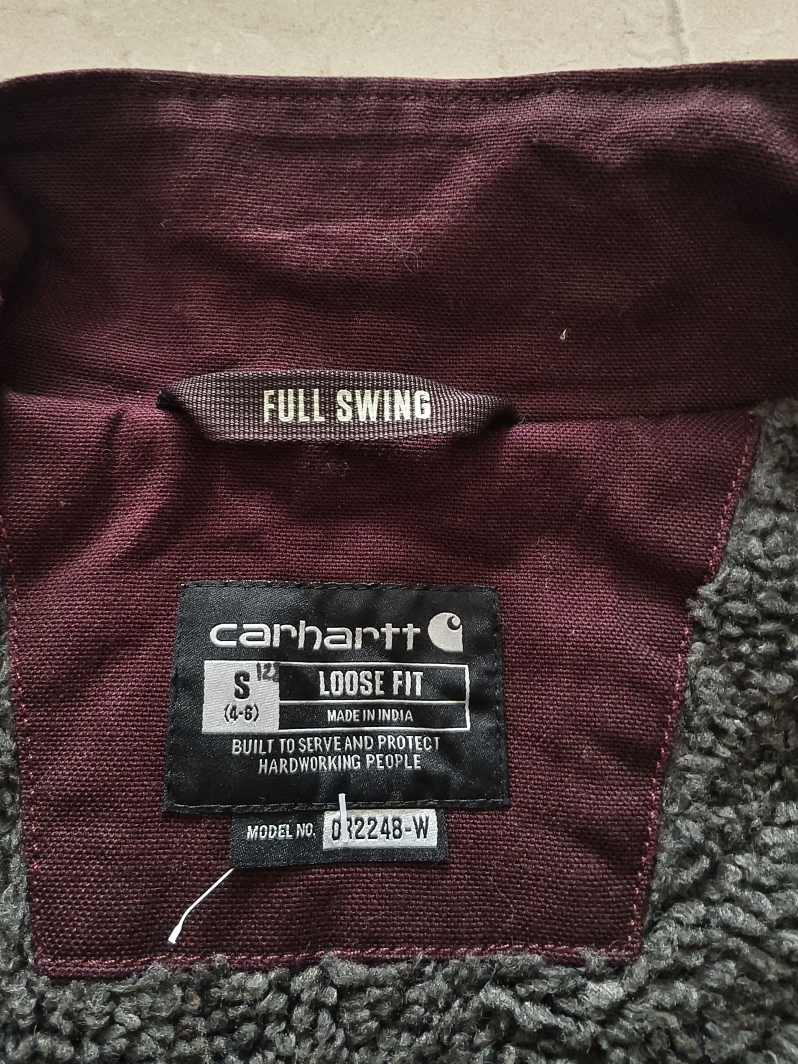 Carhartt × Carhartt Wip 🔥STEALS🔥Very Rare Carhartt Full Swing Burgundy Jacket Size US S / EU 44-46 / 1 - 6 Thumbnail