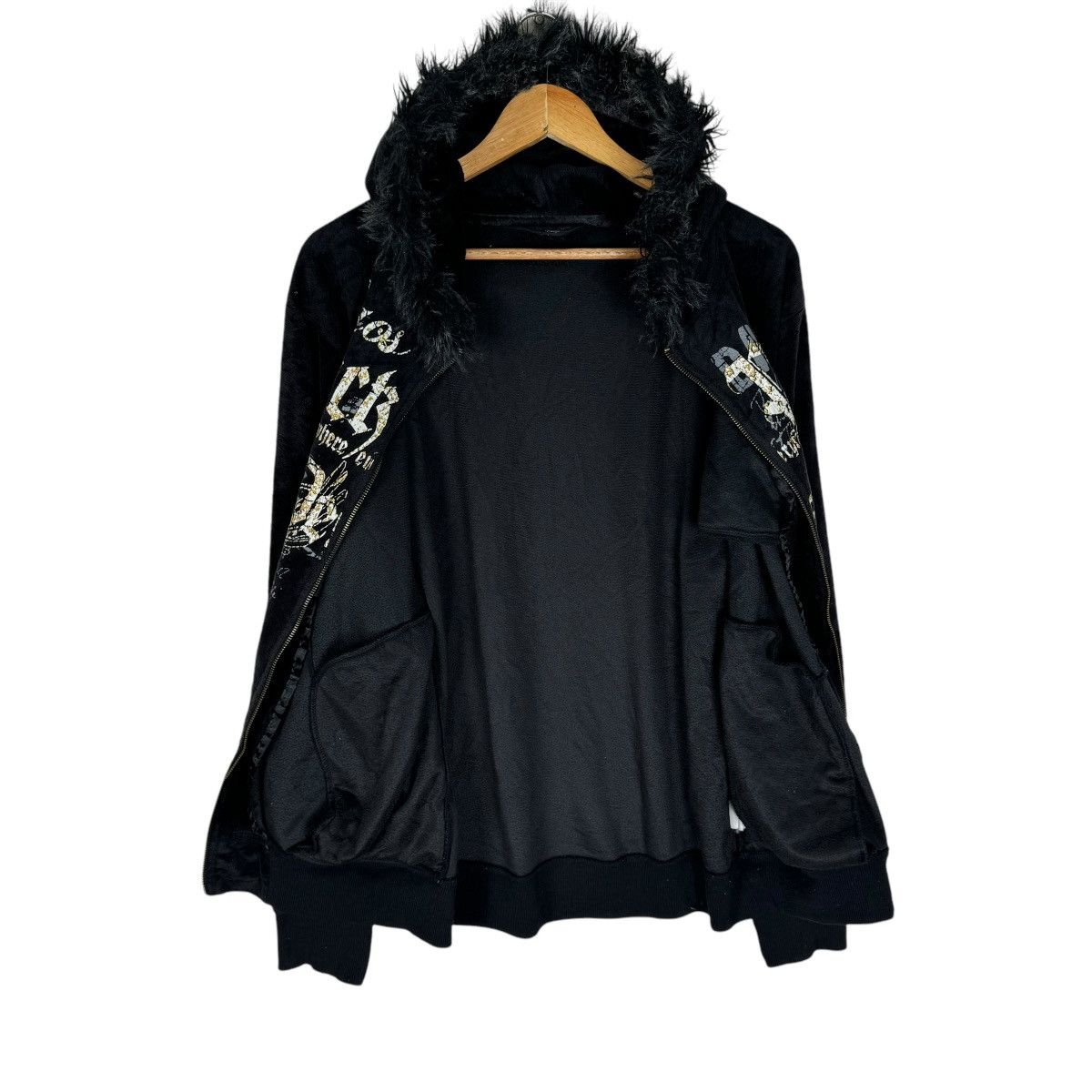 If Six Was Nine 🌟BEAUMERE FUR HOODIE FLEECE JACKET Size US L / EU 52-54 / 3 - 8 Thumbnail
