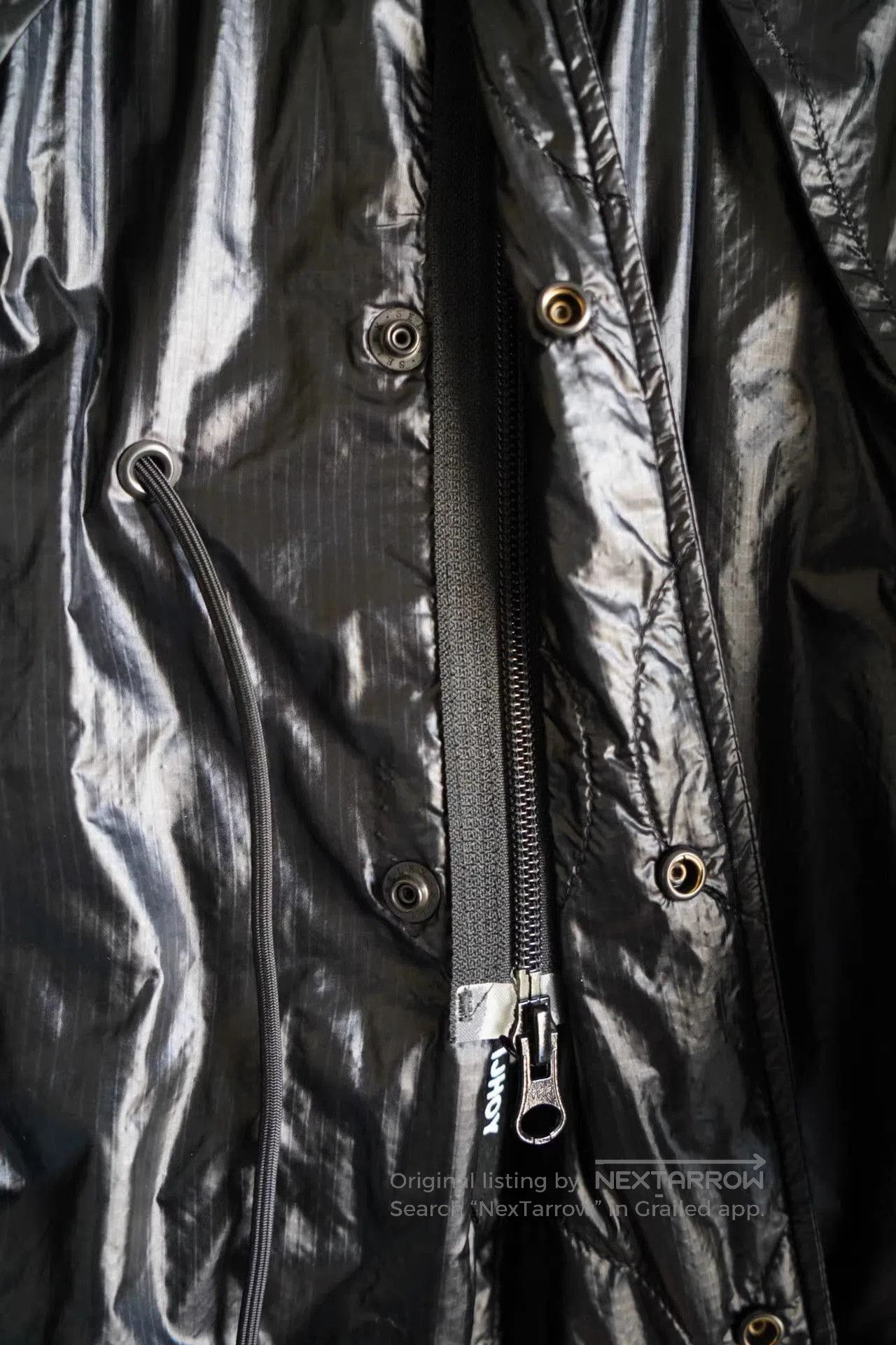 Yohji Yamamoto Black Long Parka with Hood . Size US S / EU 44-46 / 1 - 5 Thumbnail